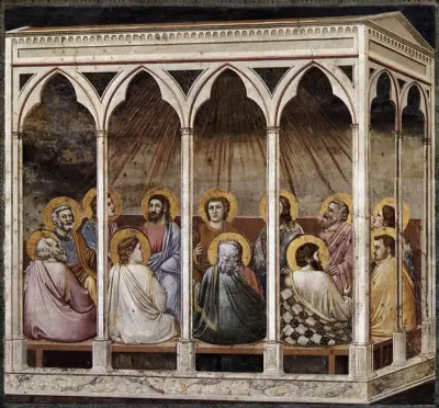Giotto, Pentecostes (detalhe)