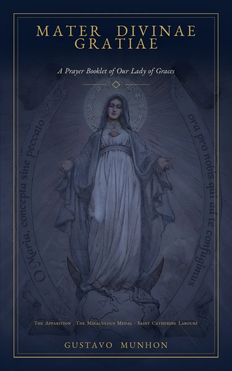 Cover of Mater Divinae Gratiae prayer booklet, English edition