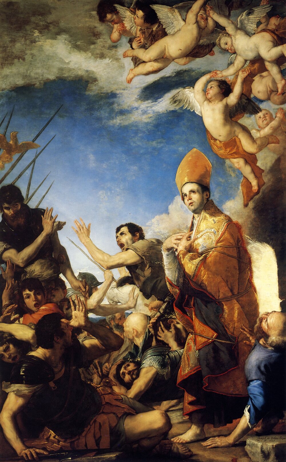 Saint Januarius, bishop and martyr, a painting by Ribera