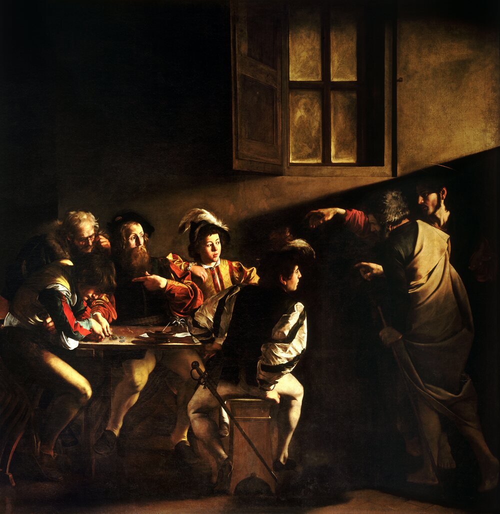 The calling of Saint Matthew, a painting by Caravaggio