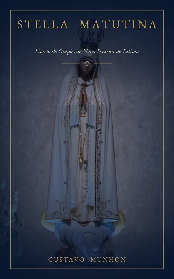 Capa impressa de Stella Matutina, livreto de orações, edição em português