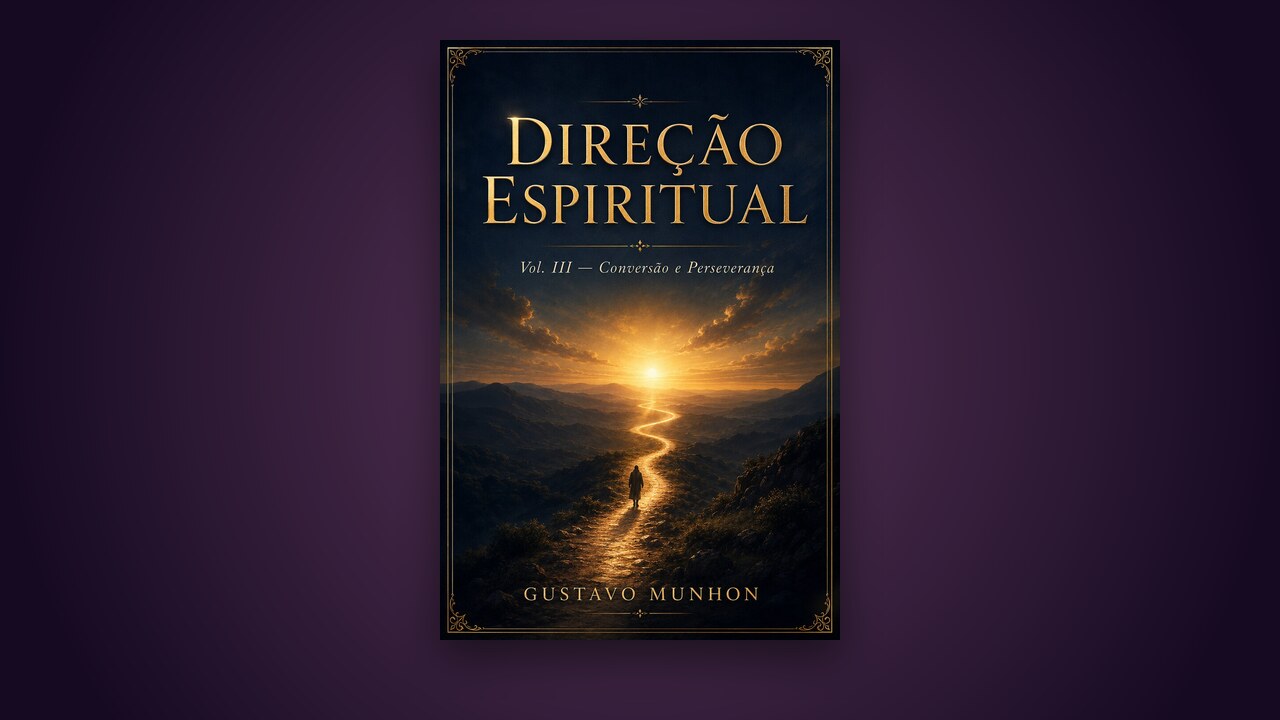 Capa de Direção Espiritual — Volume III · vídeo de apresentação do livro