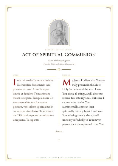 The prayer as a PDF, ready to print
