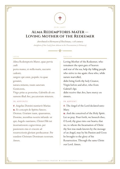 The prayer as a PDF, ready to print