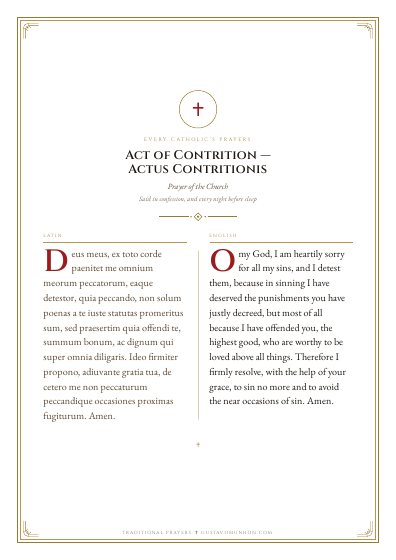 The prayer as a PDF, ready to print