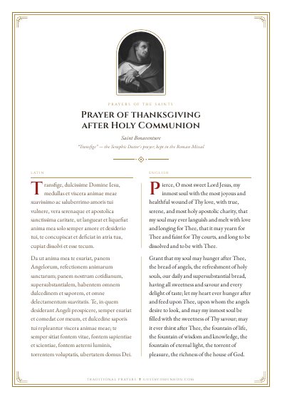 The prayer as a PDF, ready to print