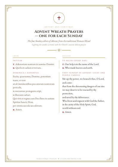 The prayer as a PDF, ready to print