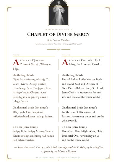 The prayer as a PDF, ready to print