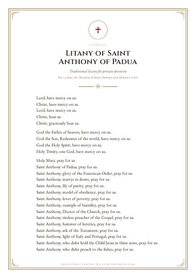 The prayer as a PDF, ready to print