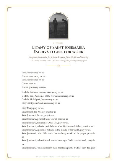 The prayer as a PDF, ready to print