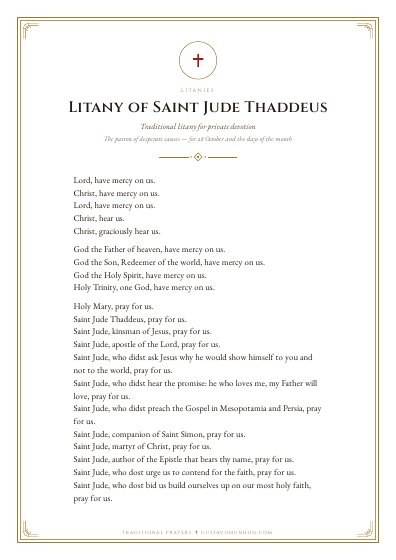 The prayer as a PDF, ready to print