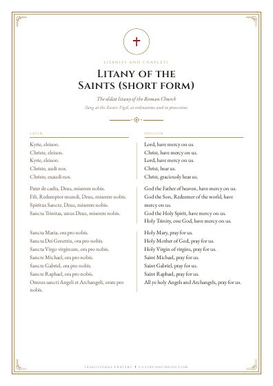 The prayer as a PDF, ready to print