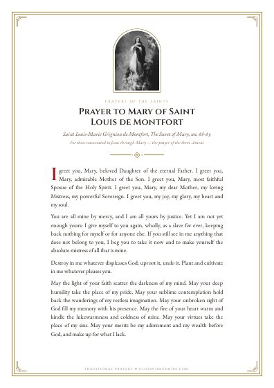 The prayer as a PDF, ready to print