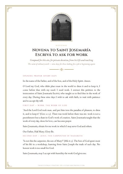 The prayer as a PDF, ready to print