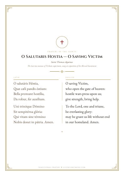 The prayer as a PDF, ready to print