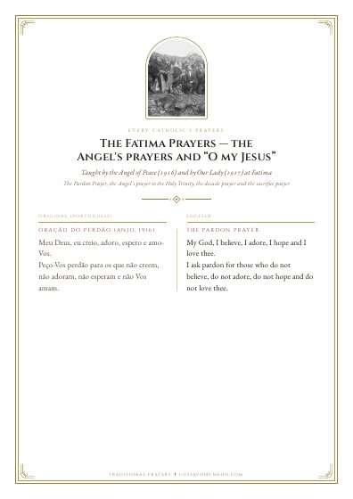 The prayer as a PDF, ready to print