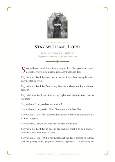The prayer as a PDF, ready to print