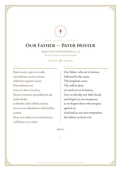 The prayer as a PDF, ready to print