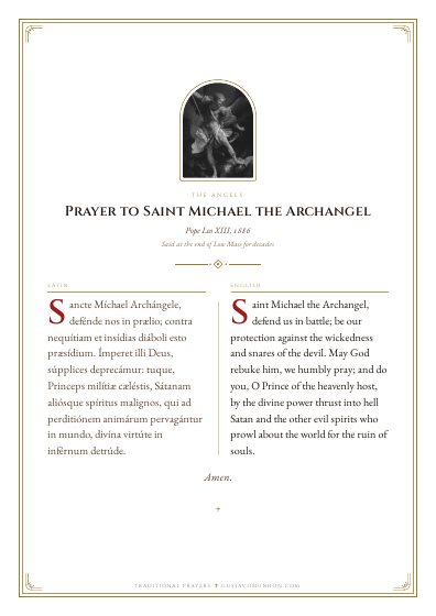 The prayer as a PDF, ready to print