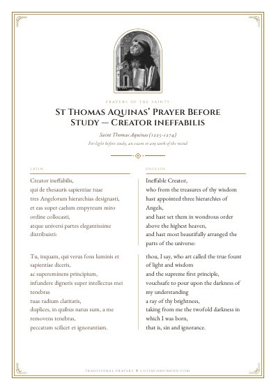 The prayer as a PDF, ready to print