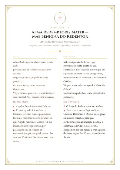 A oração em PDF, para imprimir
