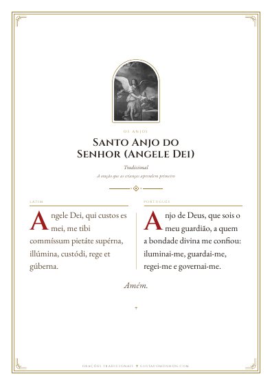 A oração em PDF, para imprimir