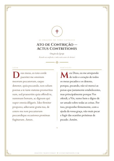 A oração em PDF, para imprimir