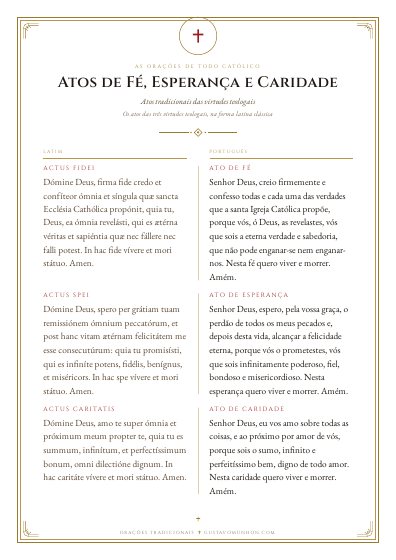 A oração em PDF, para imprimir