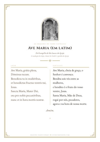 A oração em PDF, para imprimir