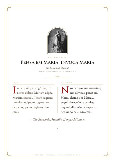 A oração em PDF, para imprimir