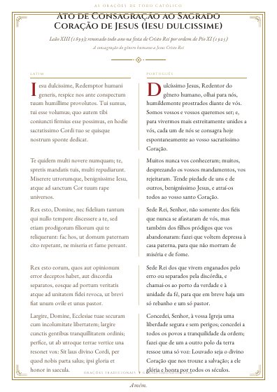 A oração em PDF, para imprimir