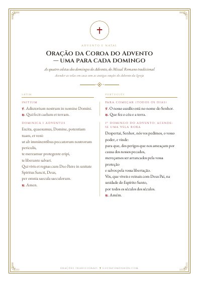 A oração em PDF, para imprimir