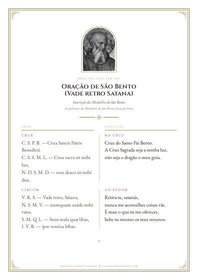 A oração em PDF, para imprimir