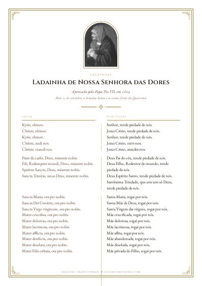 A oração em PDF, para imprimir