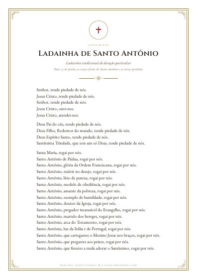 A oração em PDF, para imprimir