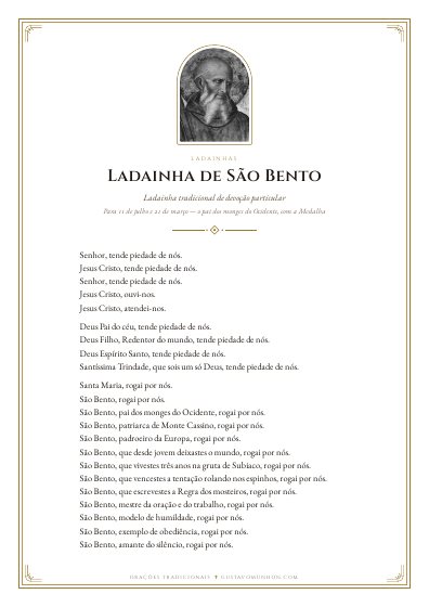 A oração em PDF, para imprimir