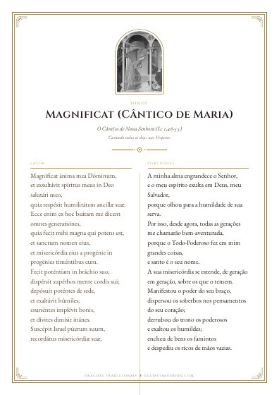 A oração em PDF, para imprimir