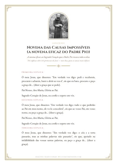 A oração em PDF, para imprimir