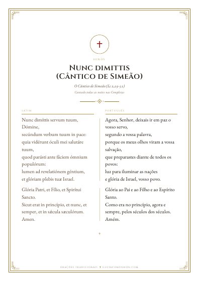 A oração em PDF, para imprimir