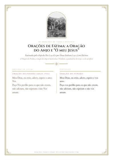 A oração em PDF, para imprimir