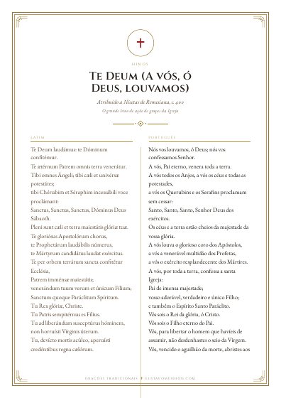A oração em PDF, para imprimir