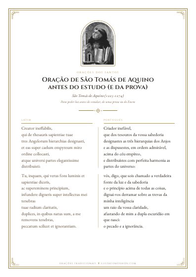 A oração em PDF, para imprimir